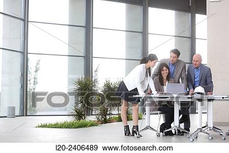 Architects meeting View Large Photo Image Stock Photo - Architects meeting. Fotosearch