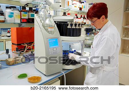 Stock Photography - ASE. Accelerated solvent extraction. Extraction of organic compounds. Organic Laboratory. Energy and Environment Division. Tecnalia Research and Innovation. Donostia. San Sebastian. Gipuzkoa. Basque Country. Spain.. Fotosearch