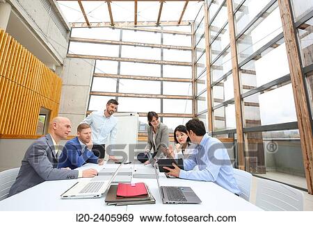 Business meeting View Large Photo Image Stock Photo - Business meeting. Fotosearch