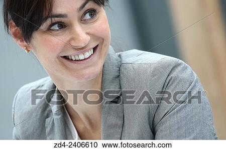 Stock Image - Business woman. Fotosearch