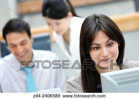 Stock Photo - Business woman. Fotosearch