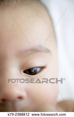 Closeup of a baby girl´s face. View Large Photo Image Stock Image - Closeup of a baby girl´s face.. Fotosearch