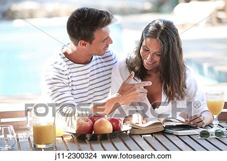 "Couple, breakfast" View Large Photo Image Picture - "Couple, breakfast". Fotosearch
