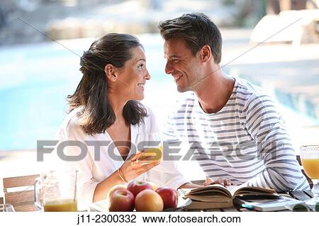 "Couple, breakfast" View Large Photo Image Stock Image - "Couple, breakfast". Fotosearch