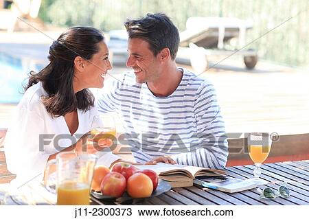 "Couple, breakfast" View Large Photo Image Stock Image - "Couple, breakfast". Fotosearch