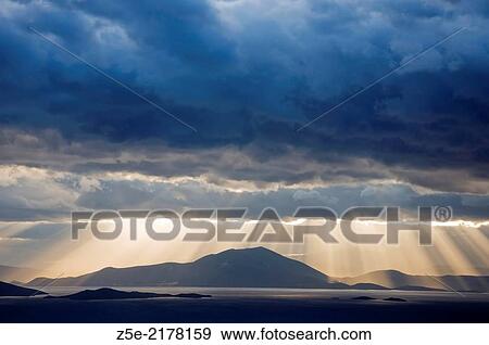 Stock Photo - "Dramatic sky above the Pagasitic Gulf (Thessaly, Greece). ". Fotosearch