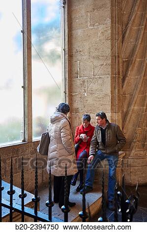 Stock Image - La Lonja de la Seda (Silk Exchange). Valencia. Comunidad Valenciana. Spain.. Fotosearch