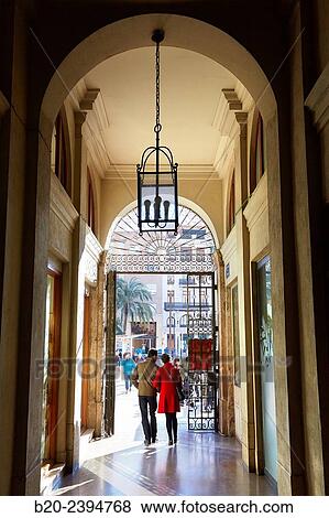 Passage. Plaza de la Reina. Valencia. Comunidad Valenciana. Spain. View Large Photo Image Stock Photo - Passage. Plaza de la Reina. Valencia. Comunidad Valenciana. Spain.. Fotosearch