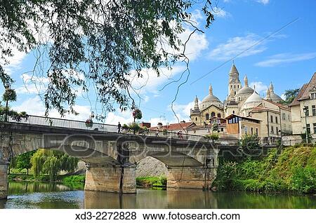 "Perigueux Cathedral and Pont des Barris, Cathedrale Saint-Front de Perigueux, Perigueux, Dordogne Department, Aquitaine, France. " View Large Photo Image Stock Photo - "Perigueux Cathedral and Pont des Barris, Cathedrale Saint-Front de Perigueux, Perigueux, Dordogne Department, Aquitaine, France. ". Fotosearch