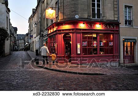 "Quiet street in the evening, Bayeux, Calvados Department, Normandy, France. " View Large Photo Image Stock Image - "Quiet street in the evening, Bayeux, Calvados Department, Normandy, France. ". Fotosearch