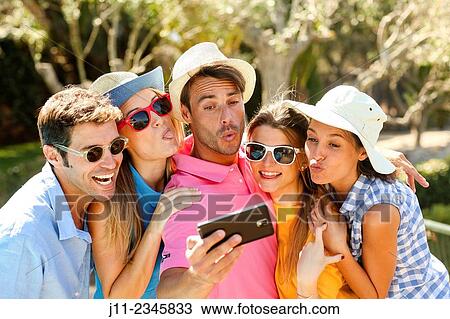 Stock Image - Young people. Fotosearch
