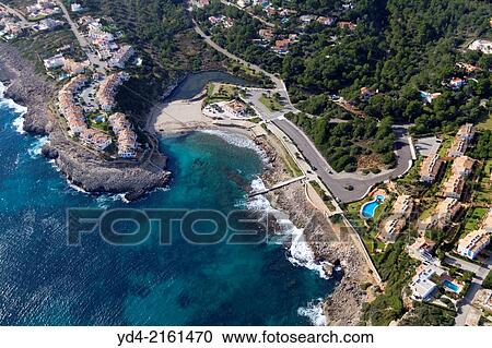 Aerial Viev of Mallorca South East Coast, Mallorca, Balearic Island, Spain. View Large Photo Image Stock Image - Aerial Viev of Mallorca South East Coast, Mallorca, Balearic Island, Spain.. Fotosearch