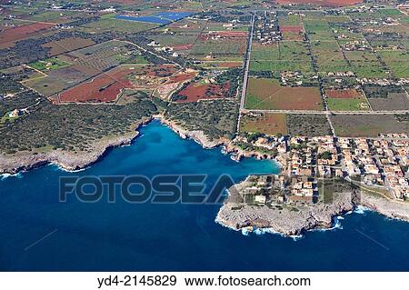 Aerial view of north coast, Mallorca, Balearic Island, Spain. View Large Photo Image Stock Photo - Aerial view of north coast, Mallorca, Balearic Island, Spain.. Fotosearch