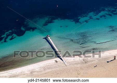 Aerial view of Pollença beach in winter, Mallorca, Balearic Island, Spain. View Large Photo Image Stock Image - Aerial view of Pollença beach in winter, Mallorca, Balearic Island, Spain.. Fotosearch