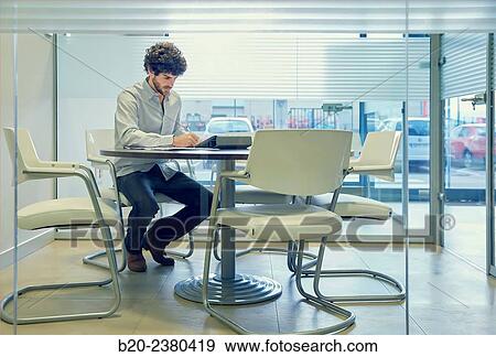 Stock Photo - Architect. Office. Basque Country. Spain.. Fotosearch