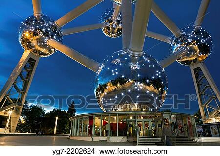 Atomium in Brussels, Belgium. View Large Photo Image Picture - Atomium in Brussels, Belgium.. Fotosearch