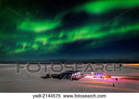 Stock Photography - Aurora Borealis or Northern lights.. Fotosearch