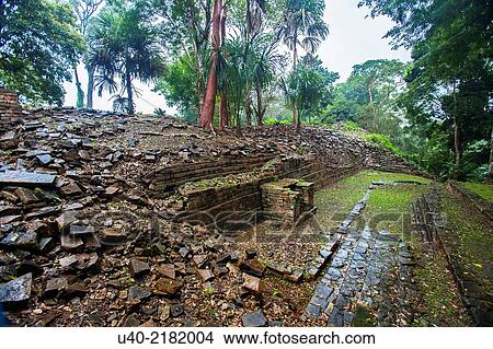 Picture - Belize, Lubaantun ruins.. Fotosearch