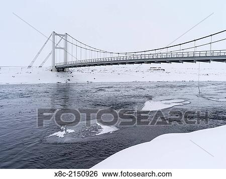 Bridge over river Joekulsa a Fjoellum in winter in the highlands of Iceland. europe, northern europe, iceland, February. View Large Photo Image Stock Photograph - Bridge over river Joekulsa a Fjoellum in winter in the highlands of Iceland. europe, northern europe, iceland, February.. Fotosearch