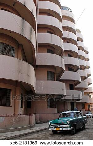 Stock Photo - Building, Art Deco, havana center,.. Fotosearch