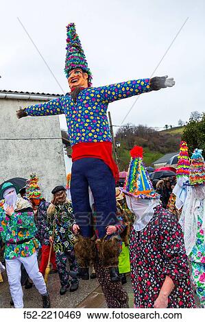 Carnival in Lantz, Navarra, Spain, Europe. View Large Photo Image Stock Photo - Carnival in Lantz, Navarra, Spain, Europe.. Fotosearch