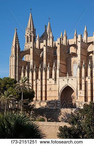Cathedral, La Seu, Palma de Mallorca View Large Photo Image Stock Image - Cathedral, La Seu, Palma de Mallorca. Fotosearch