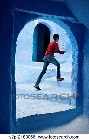 Chefchaouen, Rif region. Morocco. North Africa. View Large Photo Image Stock Photograph - Chefchaouen, Rif region. Morocco. North Africa.. Fotosearch