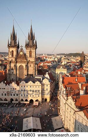 Church of Our Lady Before Tyn and Cityscape of Prague, Czech Republic, Europe. View Large Photo Image Stock Image - Church of Our Lady Before Tyn and Cityscape of Prague, Czech Republic, Europe.. Fotosearch