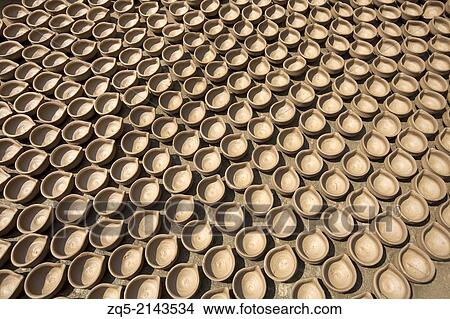 Clay (earthern) lamps. Kumhartoli village, District Ranchi, Jharkhand. View Large Photo Image Picture - Clay (earthern) lamps. Kumhartoli village, District Ranchi, Jharkhand.. Fotosearch