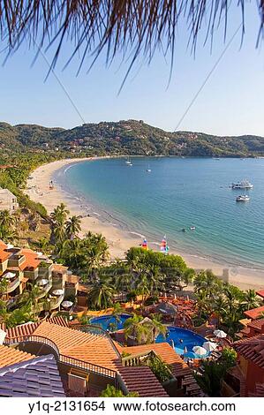 Club Intrawest, Playa La Ropa, Zihuatanejo, Guerrero, Mexico. View Large Photo Image Picture - Club Intrawest, Playa La Ropa, Zihuatanejo, Guerrero, Mexico.. Fotosearch