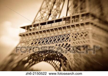 Stock Image - Detail of the Eiffel Tower, Paris, France.. Fotosearch