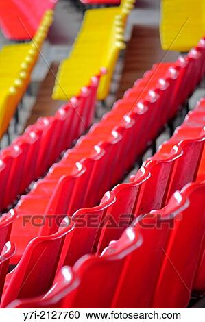 Empty stadium seats. View Large Photo Image Stock Image - Empty stadium seats.. Fotosearch
