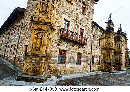 Facade. University of the Holy Spirit (Sancti Spiritus). Oñate. Guipuzkoa, Spain. View Large Photo Image Stock Photo - Facade. University of the Holy Spirit (Sancti Spiritus). Oñate. Guipuzkoa, Spain.. Fotosearch