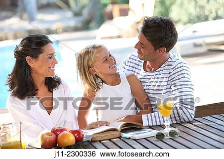 Family, breakfast View Large Photo Image Stock Photograph - Family, breakfast. Fotosearch