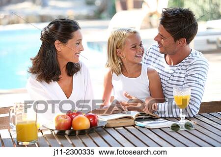 Stock Photography - Family, breakfast. Fotosearch