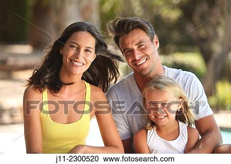 Stock Image - Family portrait. Fotosearch
