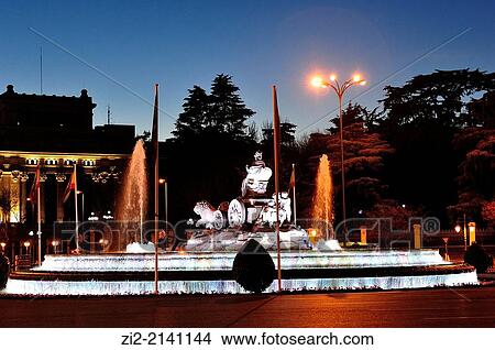 Fountain of La Cibeles, Madrid, Spain View Large Photo Image Picture - Fountain of La Cibeles, Madrid, Spain. Fotosearch