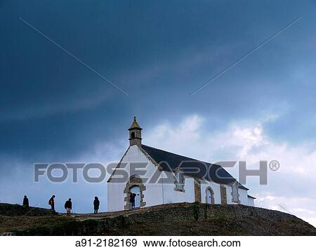France, Brittany, Carnac village, famous for its lined rocks and church View Large Photo Image Stock Photo - France, Brittany, Carnac village, famous for its lined rocks and church. Fotosearch