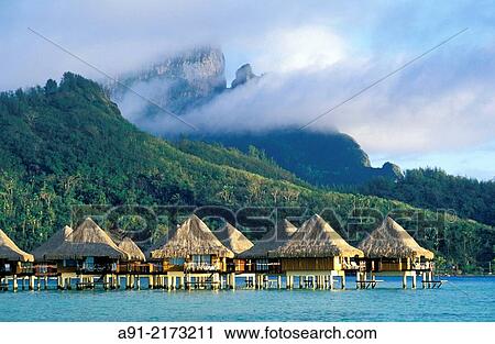 FRENCH POLYNESIA. LEEWARD ISLANDS ARCHIPELAGO. BORA-BORA ISLAND. View Large Photo Image Stock Image - FRENCH POLYNESIA. LEEWARD ISLANDS ARCHIPELAGO. BORA-BORA ISLAND.. Fotosearch
