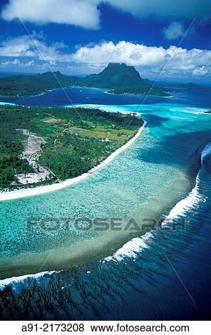 FRENCH POLYNESIA. LEEWARD ISLANDS ARCHIPELAGO. BORA-BORA ISLAND. View Large Photo Image Stock Photo - FRENCH POLYNESIA. LEEWARD ISLANDS ARCHIPELAGO. BORA-BORA ISLAND.. Fotosearch