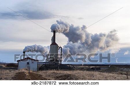 Geothermal power plant in the Haukadalur. europe, northern europe, scandinavia, iceland, March. View Large Photo Image Stock Image - Geothermal power plant in the Haukadalur. europe, northern europe, scandinavia, iceland, March.. Fotosearch