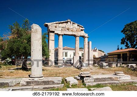 Greece, Central Greece Region, Athens, Roman Agora. View Large Photo Image Stock Image - Greece, Central Greece Region, Athens, Roman Agora.. Fotosearch
