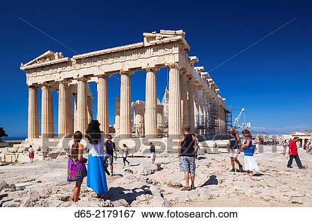 Greece, Central Greece Region, Athens, Acropolis, The Parthenon. View Large Photo Image Stock Photo - Greece, Central Greece Region, Athens, Acropolis, The Parthenon.. Fotosearch