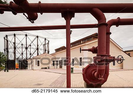 Greece, Central Greece Region, Athens, Gazi Area, Technopolis, performance space in former gas works. View Large Photo Image Stock Photography - Greece, Central Greece Region, Athens, Gazi Area, Technopolis, performance space in former gas works.. Fotosearch