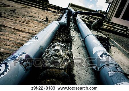Gutters with lion´s head, El Carme, Valencia, Spain View Large Photo Image Stock Image - Gutters with lion´s head, El Carme, Valencia, Spain. Fotosearch