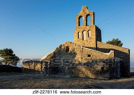 Hermitage of Santa Helena de Rodes (9th century), El Port de la Selva, Alt EmpordÃ, Girona province, Catalonia, Spain View Large Photo Image Stock Photograph - Hermitage of Santa Helena de Rodes (9th century), El Port de la Selva, Alt EmpordÃ, Girona province, Catalonia, Spain. Fotosearch
