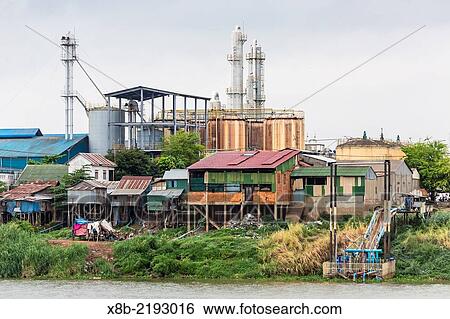 Industry on the Tonle Sap River in Kampong Chhnang, Kampong Chhnang Province, Cambodia (Khmer). View Large Photo Image Stock Photograph - Industry on the Tonle Sap River in Kampong Chhnang, Kampong Chhnang Province, Cambodia (Khmer).. Fotosearch