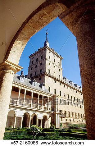 Jardin de los Frailes. Royal Monastery of San Lorenzo del Escorial, Madrid province, Spain. View Large Photo Image Stock Photograph - Jardin de los Frailes. Royal Monastery of San Lorenzo del Escorial, Madrid province, Spain.. Fotosearch