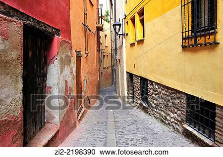 Stock Image - Jewish Quarter, Tarazona, Zaragoza province, Spain. Fotosearch