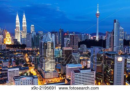 Stock Image - Kuala Lumpur Skyline, Malaysia.. Fotosearch